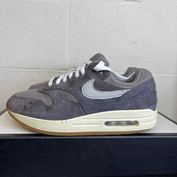 Nike Air Max 1 Premium Low Crepe Soft Grey FD5088-001 Sneakers Men's Size 7 US - Picture 4 of 12